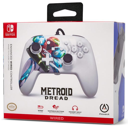 Powera Controller Cablato Enanched Programmabile Nintendo Switch - Metroid Dread