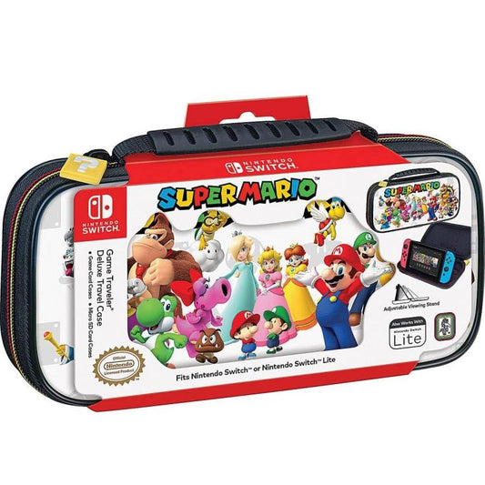 Nintendo Switch Deluxe Travel Case Custodia Super Mario & Friend Comp. Oled/Lite