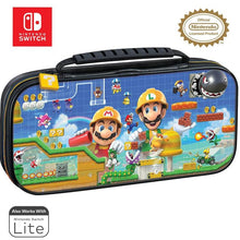 Nintendo Switch Deluxe Travel Case Custodia Super Mario Maker Comp Con Oled/Lite