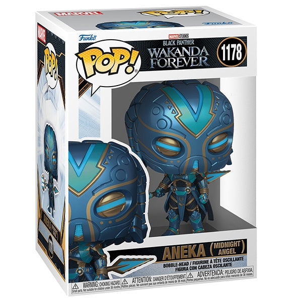 Funko Pop ! Marvel Studios Wakanda Forever - Aneka Midnight (1178) Vinyl Figure