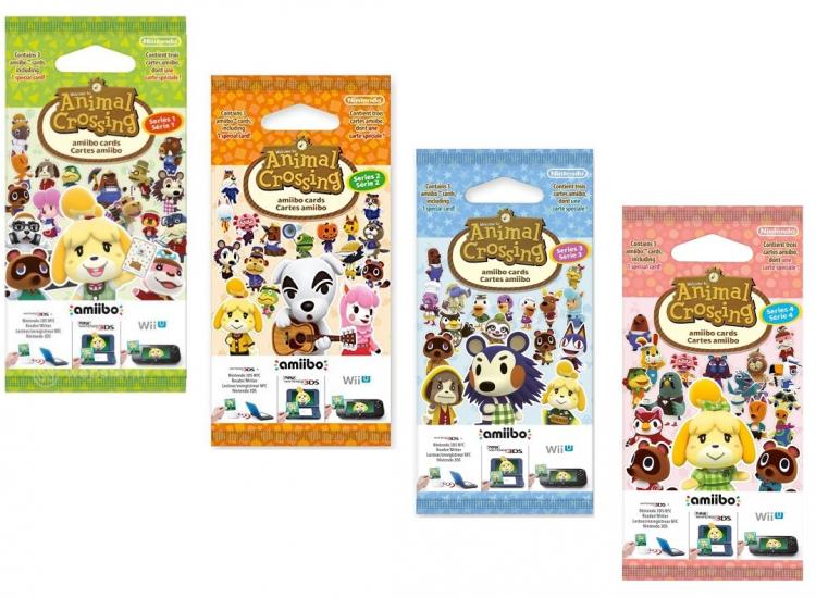 AMIIBO CARTE ANIMAL CROSSING HAPPY HOME DESIGNER NINTENDO SERIE 1-2-3-4 3DS 2DS