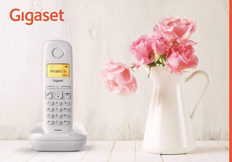 Gigaset A 170 Display Cordless Telefono Fisso Senza Fili Bianco Casa Portatile