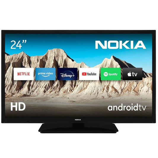 Nokia Smart Tv Led 24" Hd Ready Hne24Gv210Nc Televisore Wlan Dvb-C/S2/T2 Nero