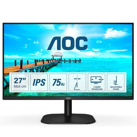 AOC MONITOR FULL HD 27" IPS LED ADAPTIVE SYNC 27B2DA FHD 1080p HDMI VGA NERO