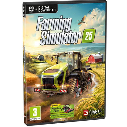 Farming Simulator 25 (Pc) Videogioco (Disco Dvd + Digital Download) Pal Italiano