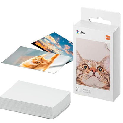 Xiaomi Carta fotografica Portatile per Stampante (20 Fogli) Alta Qualità 5x7.6cm