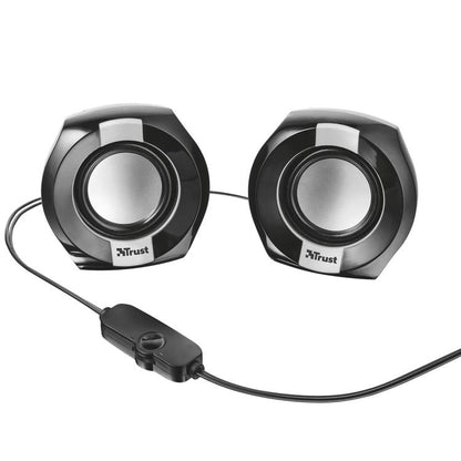 Trust Polo Speaker 2.0 Casse 8W Pc Audio Set Altoparlanti Stereo Desktop Nero