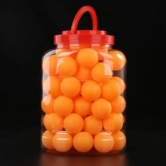 Hb Barattolo 60Pz Palline Da Ping Pong Palle Tennis Tavolo Allenamento Arancio
