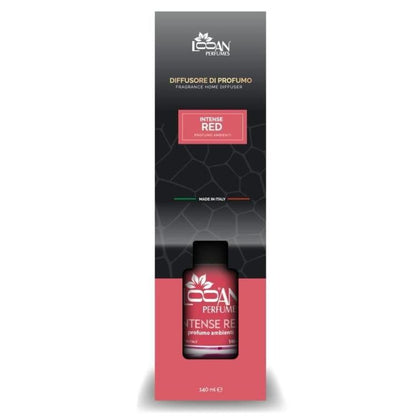 Looan Profumatore Ambiente Bastoncini 140Ml Diffusore Profumo Casa Intense Red