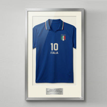 Grupo Erik: Cornice Poster 61 x 91,5 cm Argento da parete grande, in legno MDF, Cornice per Maglia da Calcio, Cornice per quadri grandi