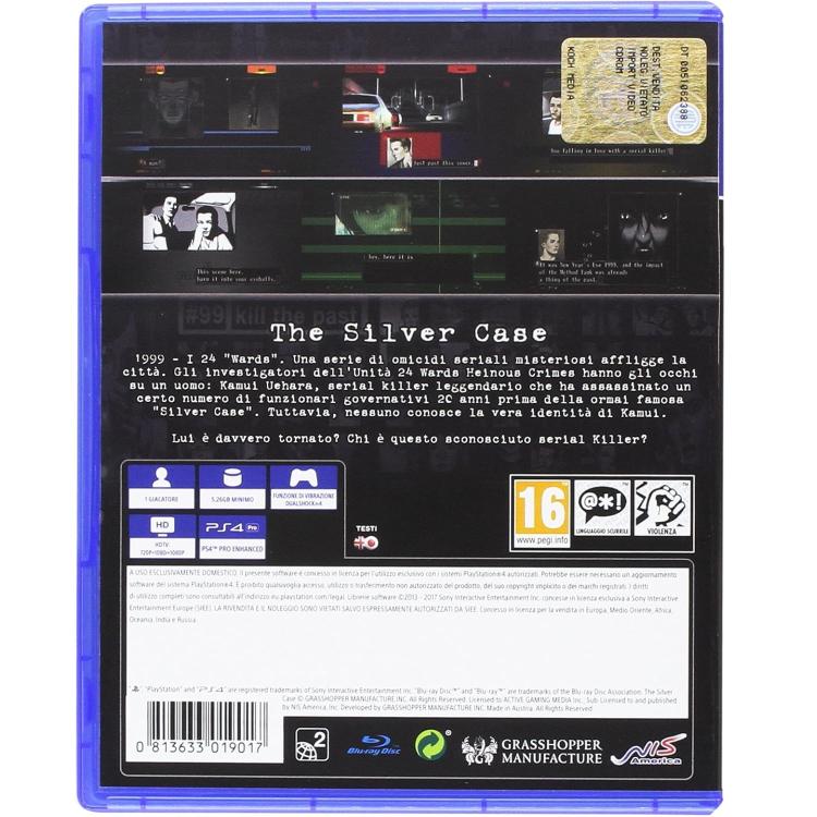 The Silver Case Ps4 Videogioco Per Playstation 4 Versione Italiano Disco Nuovo