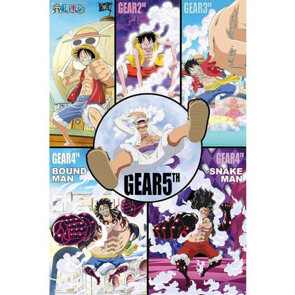 ABYSTYLE (ONE PIECE) MAXY POSTER: "GEAR HISTORY" MONKEY D.LUFFY (91,5X61) GB EYE