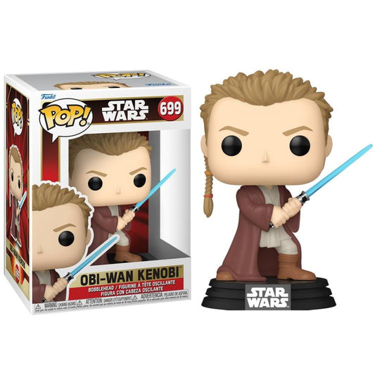 Funko Pop ! Star Wars Ep1 20Th - (699) Obi-Wan (Young) Vinyl Figure 9Cm Nuovo