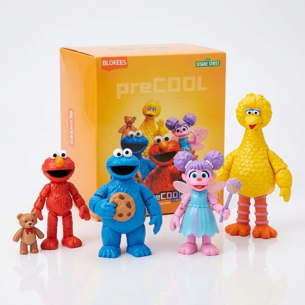 Blokees Muppets - Precool Series - 123 Sesame Street Vol 1 (Box Intero) - Model Kit - 8 Action Figure a Sorpresa 74840