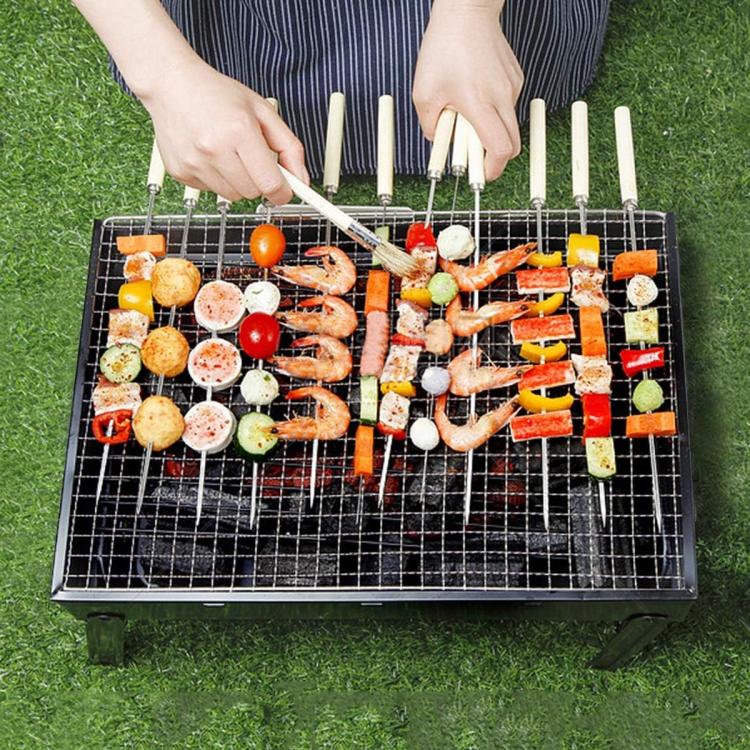 Barbecue da Tavolo Carbonella Grill con Valigetta Portatile Pieghevole Campeggio