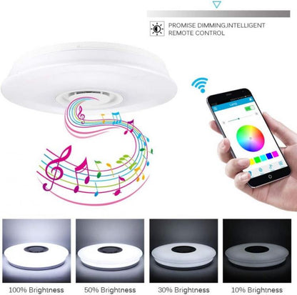 Plafoniera Led 62W Rgb-Bianco Dimmerabile Cassa Bluetooh Cielo Stellato| C09-Rgb