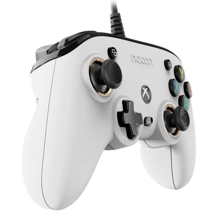 Nacon Pro Compact Controller Xbox Serie X|S One Pc Programmabile Sound (Bianco)