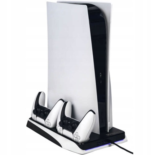 Steeldigi Stand Ps5 Stazione Ricarica Controller + Raffreddamento Base Verticale