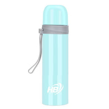 Hb Thermos Acciaio Inox 500Ml Bottiglia Termica (12/24H) Tappo A Scatto |Azzurro