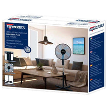 Termozeta Windzeta Ventilatore A Piantana Colonna Da Terra Oscillante 50W Ø41Cm