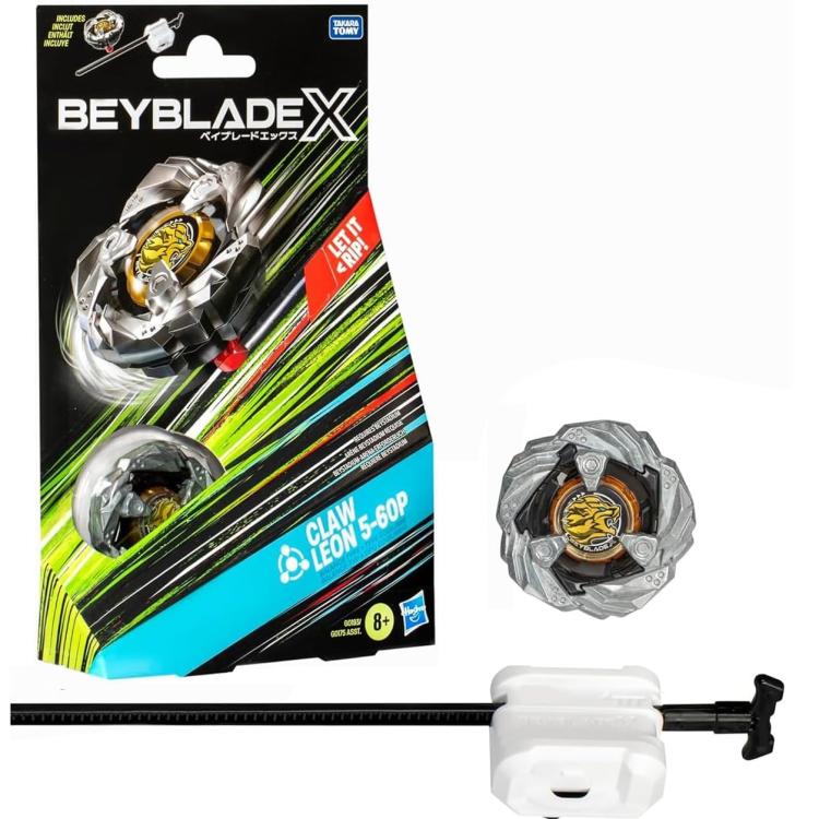 Hasbro - Beyblade X - Starter Pack Top (Claw Leon 5-60P) 1 Trottola Bey (G0193)