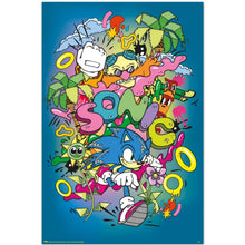 Maxi Poster - Sonic the Hedgehog: (POP) da Parete Incorniciabile 91x61 cm Carta Lucida Licenza Ufficiale Nerd Gamers Videogame Nintendo, Playstation, Sega, Xbox, Atari