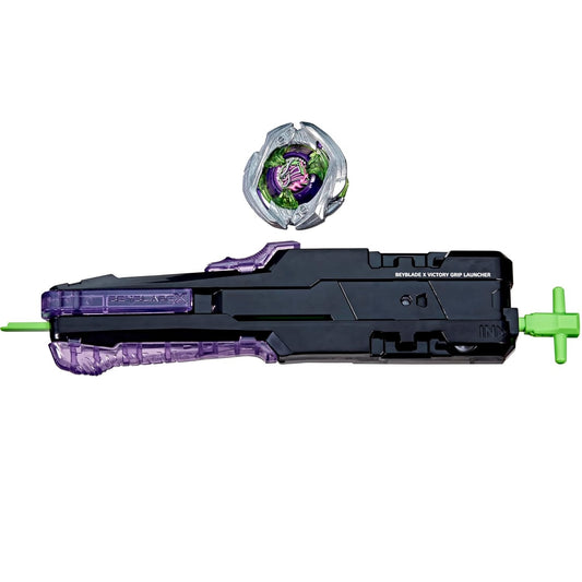 Hasbro - Beyblade X  (Deluxe Launcher Pack Top) Set Lanciatore Victory Rotaz. Dx