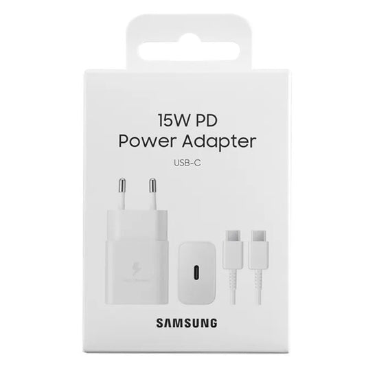 Samsung EP-T2510X Caricatore Originale da 25W, Porta USB-C (con Cavo), Bianco