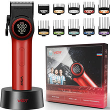 Vgr Salon Series V-001 Rasoio Tagliacapelli Professionale Clipper Barba (Rosso)