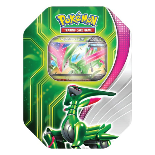 Pokemon Tin: Scontro Paradossale It Gioco Carte Collezionabili (Fogliaferrea-Ex)