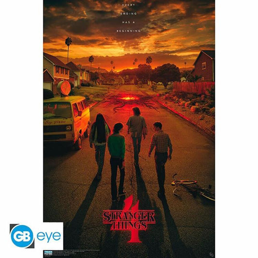 ABYSTYLE MAXI POSTER STRANGER THINGS 4° STAG.: "CALIFORNIA" (GB EYE) 91,5x61cm