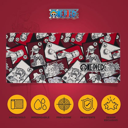 One Piece: Tappetino Tastiera E Mouse Pad Professional Gaming Mat Xxl Pc 30X80Cm