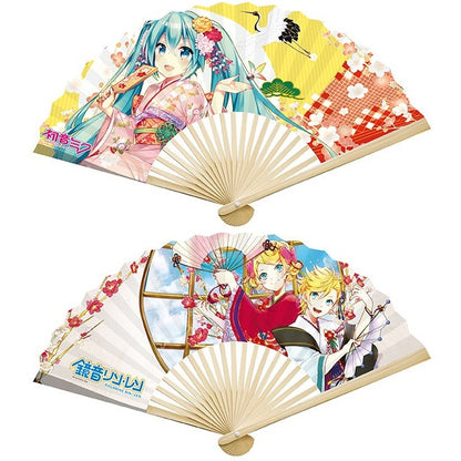ABYSYLE VENTAGLIO DI HATSUNE MIKU - FAN HATSUNE MIKU E KIMONO TWINS RIN E LEN