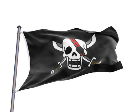 Abystyle One Piece (Flag Red hair Pirates) Shanks Bandiera 70x120 Simbolo di Protesta