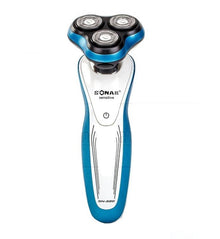 Rasoio 3 Testine Elettrico Ricaricabile Uomo Regolazione Barba Peli Viso Sn-320