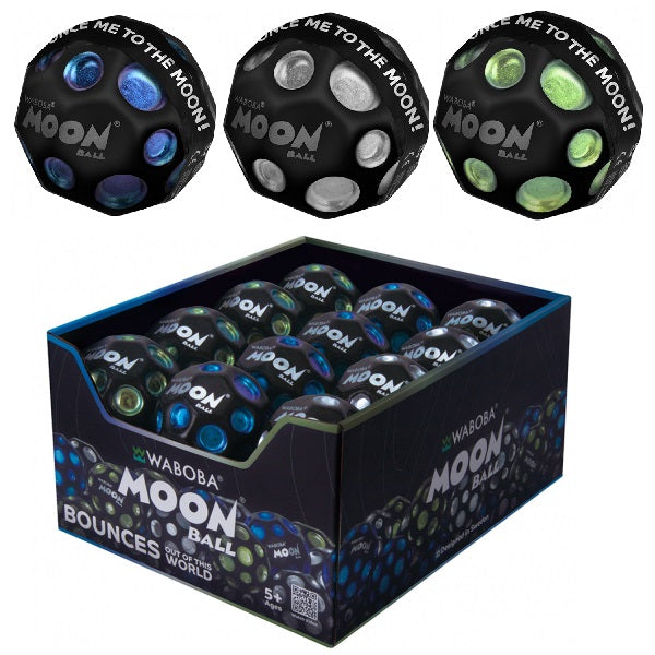 Waboba Pallina Original Dark Side of the Moon Ball (1pz) Palla IPER RIMBALZANTE che rimbalza, originale per saltare, Giocattolo ad alte prestazioni per un'estate di divertimento senza fine (Il lato oscuro della luna) VERDE