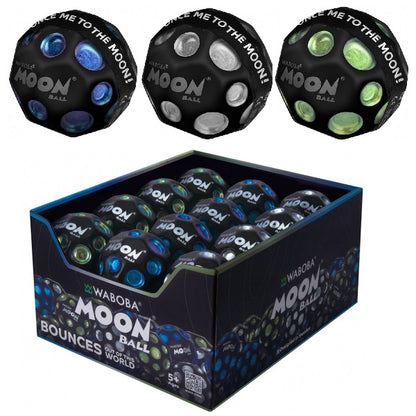 Waboba Pallina Original Dark Side of the Moon Ball (1pz) Palla IPER RIMBALZANTE che rimbalza, originale per saltare, Giocattolo ad alte prestazioni per un'estate di divertimento senza fine (Il lato oscuro della luna) VERDE