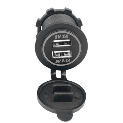 CARICABATTERIE ACCENDISIGARI UNIVERSALE CARICATORE AUTO 2 PORTE USB 12V/24V 36W