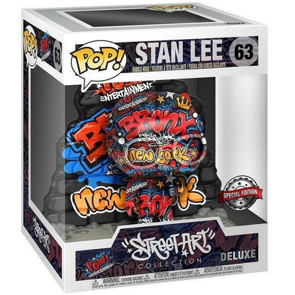 Funko Pop Marvel: Street Art Stan Lee (63) Pow Figure 15Cm Deluxe Special Edit