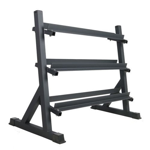Hb Rastrelliera 3 Livelli Supporto Rack Porta Manubri Pesi Palestra Espositore
