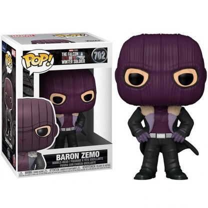 Funko Pop Falcon & Winter Soldier (702) Baron Zemo Vinyl Marvel Statuetta Nuovo