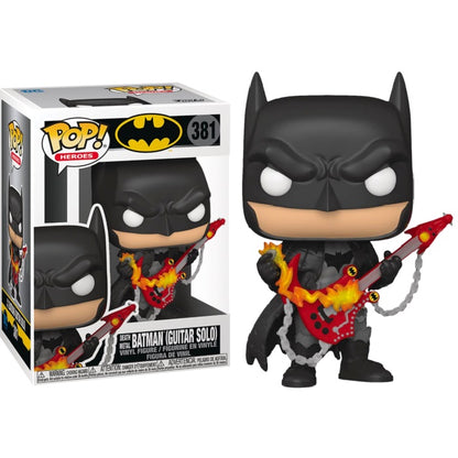 Funko Pop Heroes Dc The Batman - Batman (Guitar Solo) 381 Metal Px Previews Exc