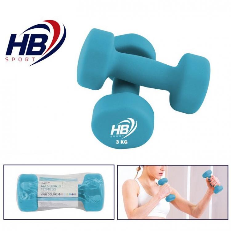 Manubrio Neoprene Bilanciere Manubri Pesi Aerobica Palestra Bodybuilding | 3 Kg