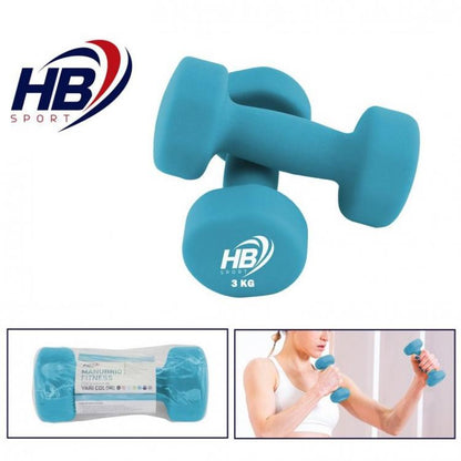 Manubrio Neoprene Bilanciere Manubri Pesi Aerobica Palestra Bodybuilding | 3 Kg
