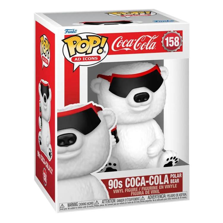 Funko Pop ! Icons Coca Cola - Cocacola Bear (158) Orso Bianco Polare Figure 9Cm