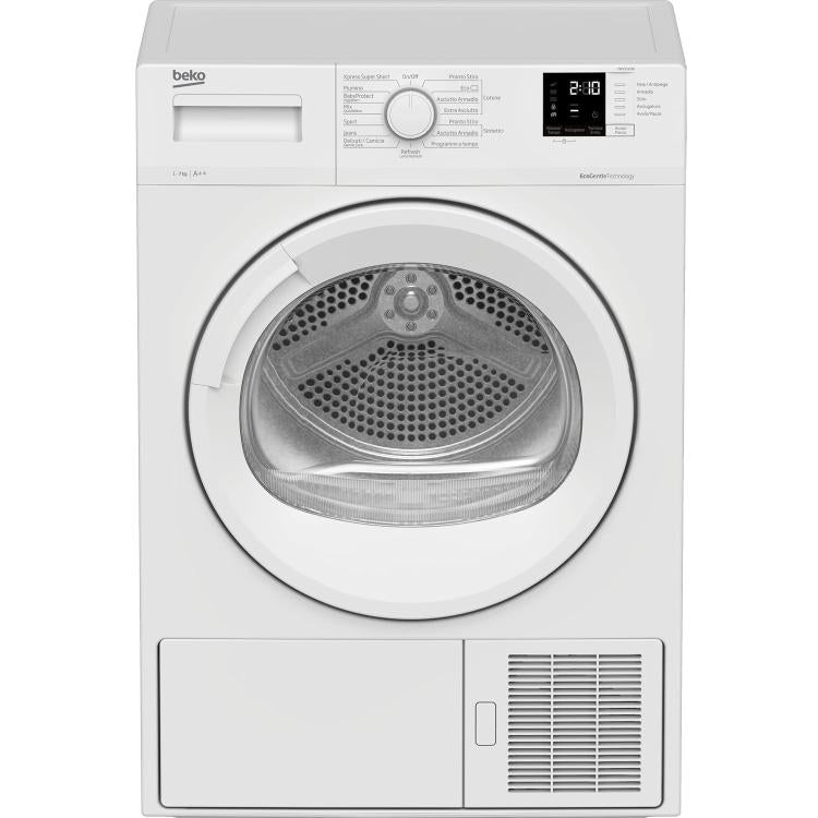 BEKO ASCIUGATRICE SLIM 7KG  A++ INVERTER POMPA CALORE DISPLAY DIGITALE DRXS722W