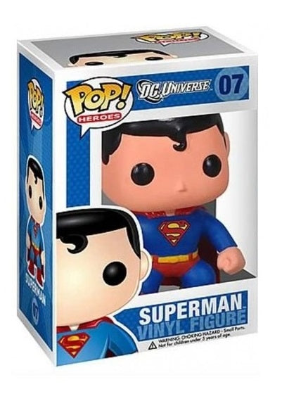 Funko Pop ! Dc Comics Super Heroes Batman (07) Superman Statua Vinyl Figure 9Cm