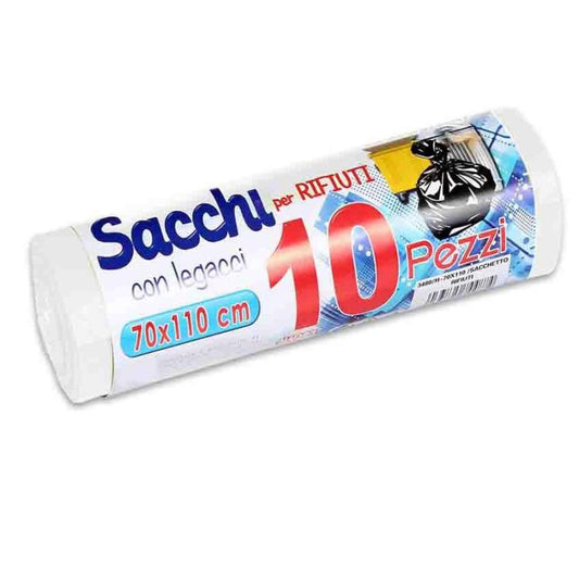 200 BUSTE SACCHI SACCHETTI RIFIUTI SPAZZATURA RACCOLTA DIFFERENZIATA 70X110cm BI