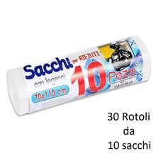 300 BUSTE SACCHI SACCHETTI RIFIUTI SPAZZATURA RACCOLTA DIFFERENZIATA 70X110cm BI