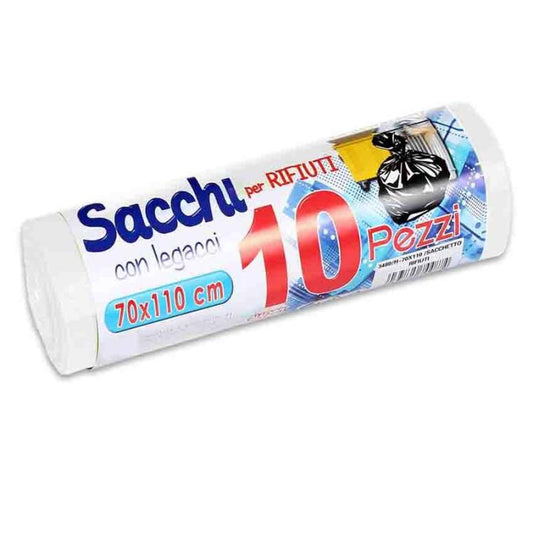 300 BUSTE SACCHI SACCHETTI RIFIUTI SPAZZATURA RACCOLTA DIFFERENZIATA 70X110cm BI